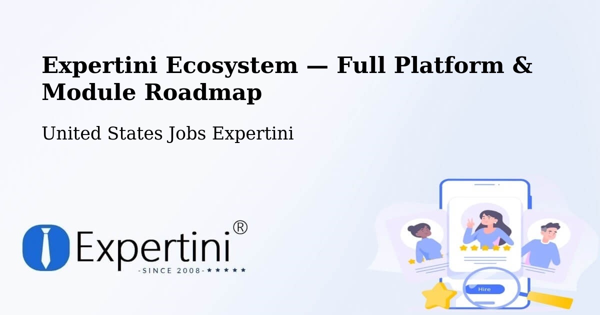 Expertini Ecosystem — Full Platform & Module Roadmap – Middlesex County